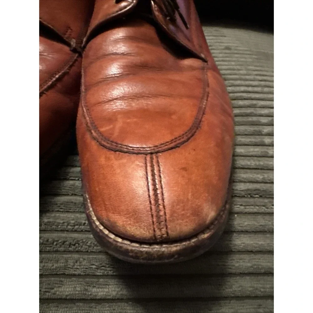 Cole Haan Lenox Hill Split Toe Leather Oxford Shoes Lt Brown Ms 13 M C11629 $250